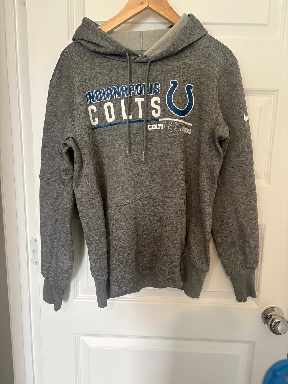 Nike Indianapolis Colts Hoodie Men's Small Gray NFL Sweatshirt
